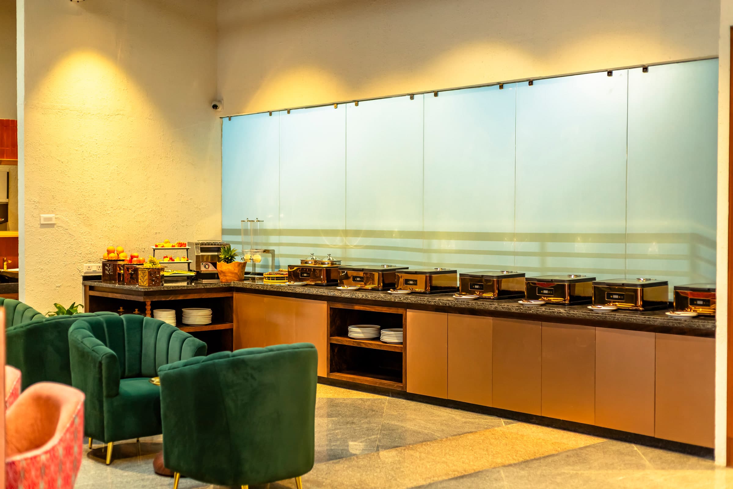 Buffet Counter at Yatra Lounge